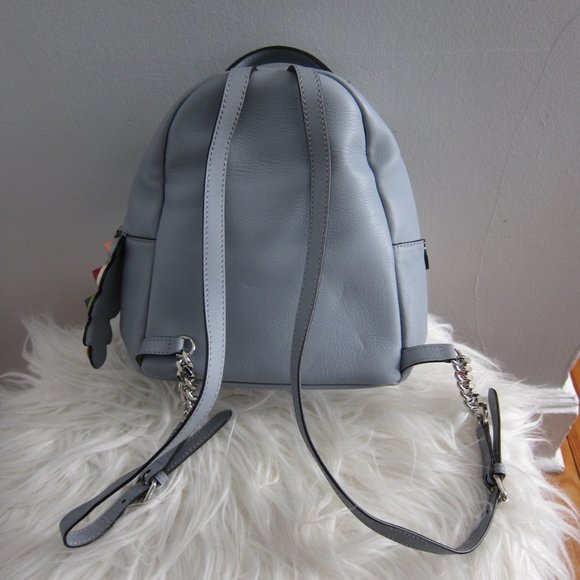 Fendi By The Way Backpack Studded Leather Mini Light Blue - Picture 4 of 12